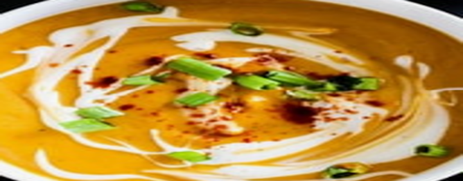 Sweet Potato Coconut Soup recipe image for MED-038