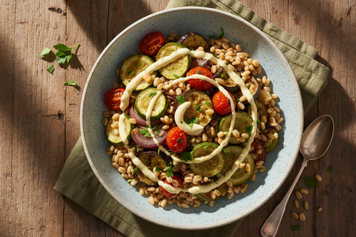 Barley & Roasted Vegetable Bowl