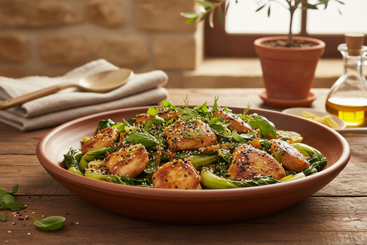Bok Choy Chicken Stir Fry