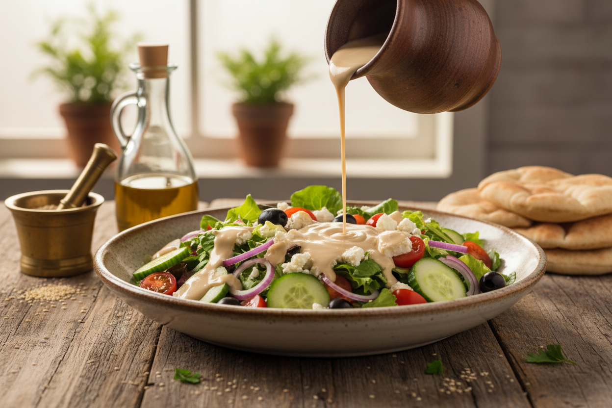 Creamy Tahini Salad Dressing
