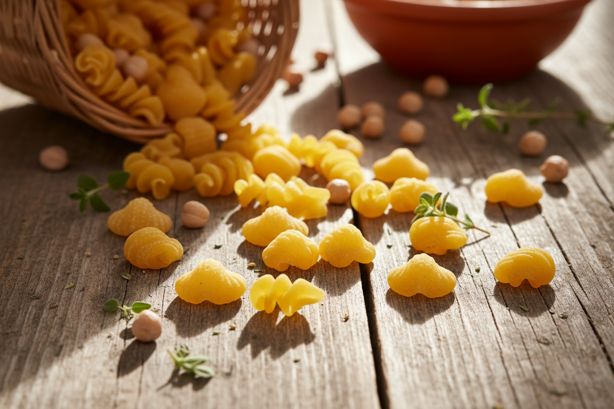 Dried Chickpea Pasta Uncooked