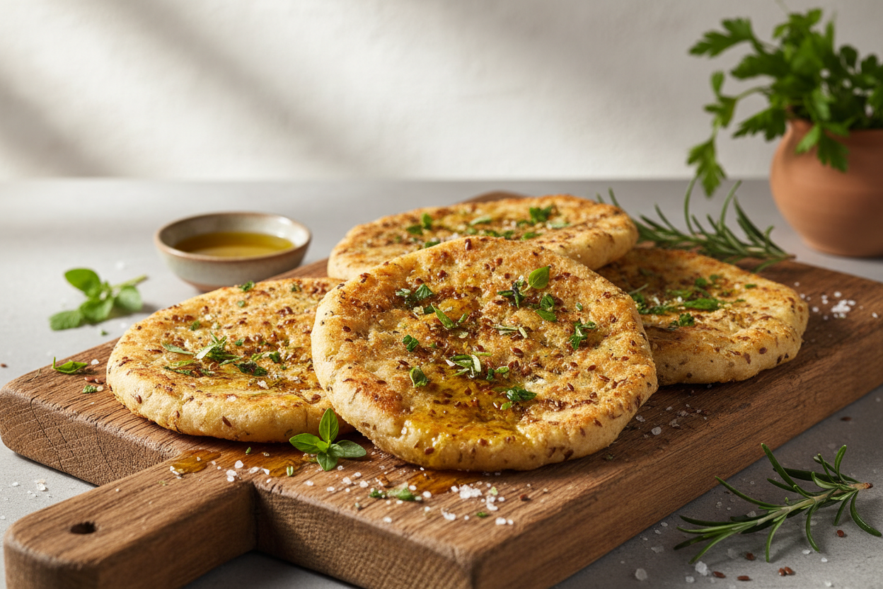 Flaxseed Flatbreads