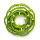Green Bell Pepper Cored and Sliced into Rings