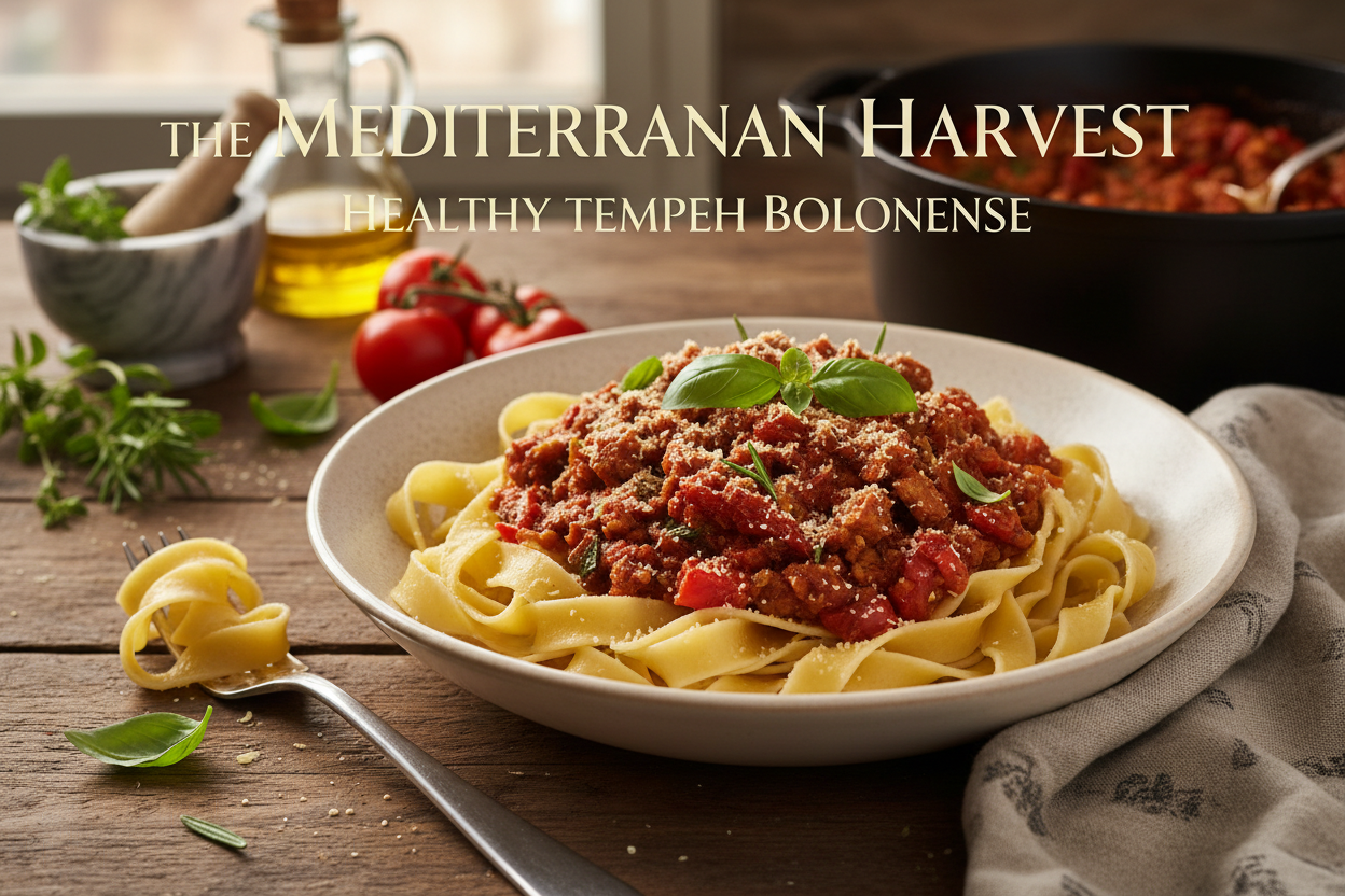 Healthy Tempeh Bolognese