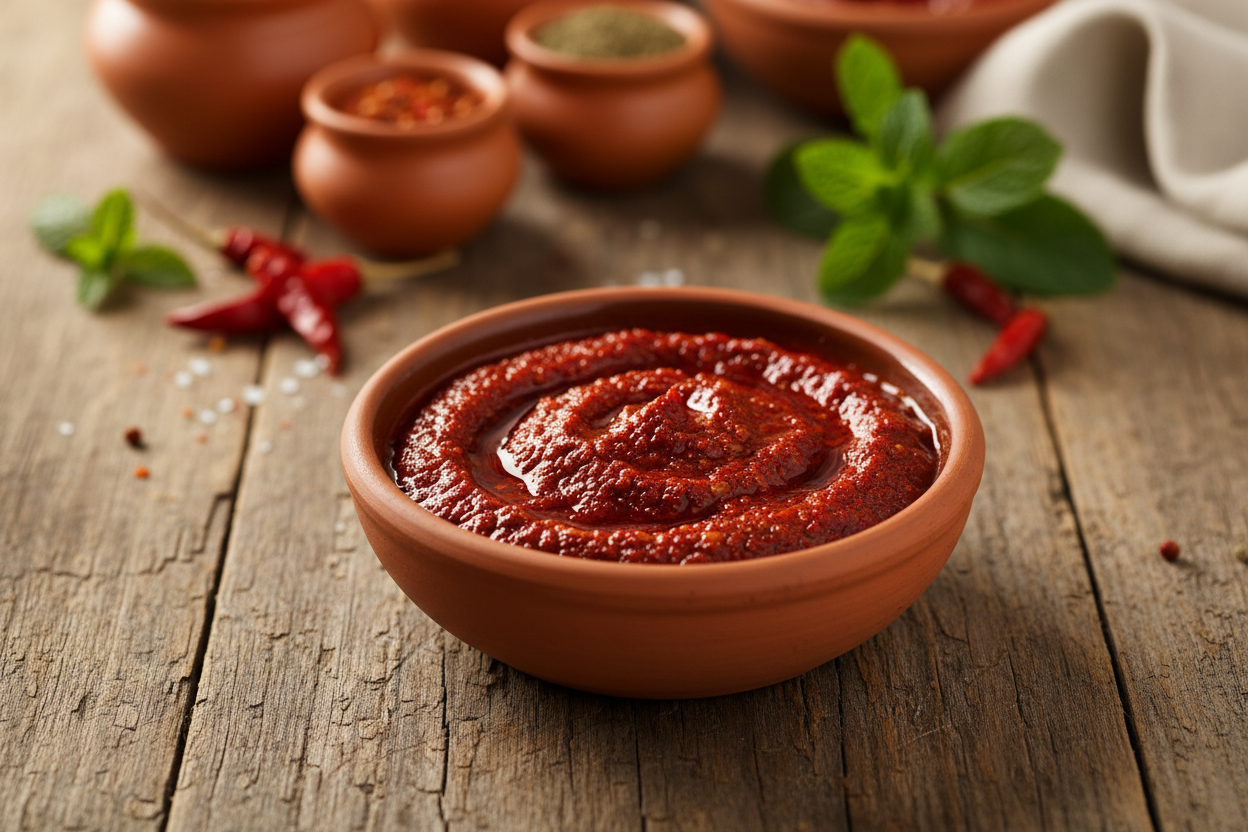 Harissa Paste — Mediterranean cabinet ingredient