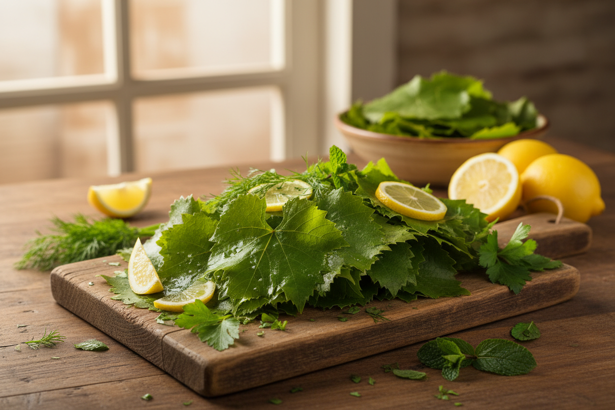 Grape Leaves — Fresh Mediterranean Ingredient