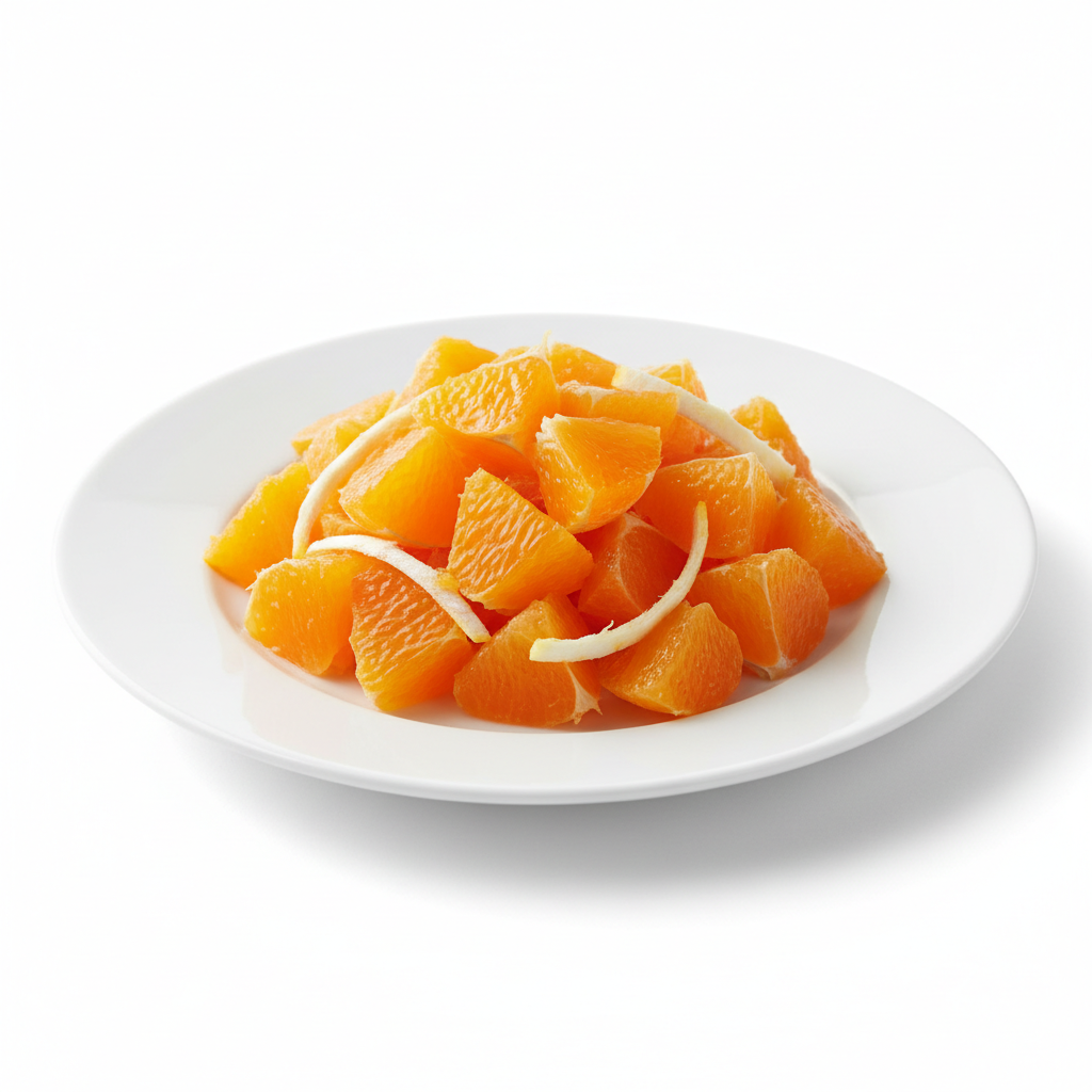 Oranges Peeled and Cut Into Small Chunks