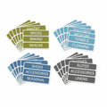 Large-Print Home Label Set for Kitchen, Bath and Closet