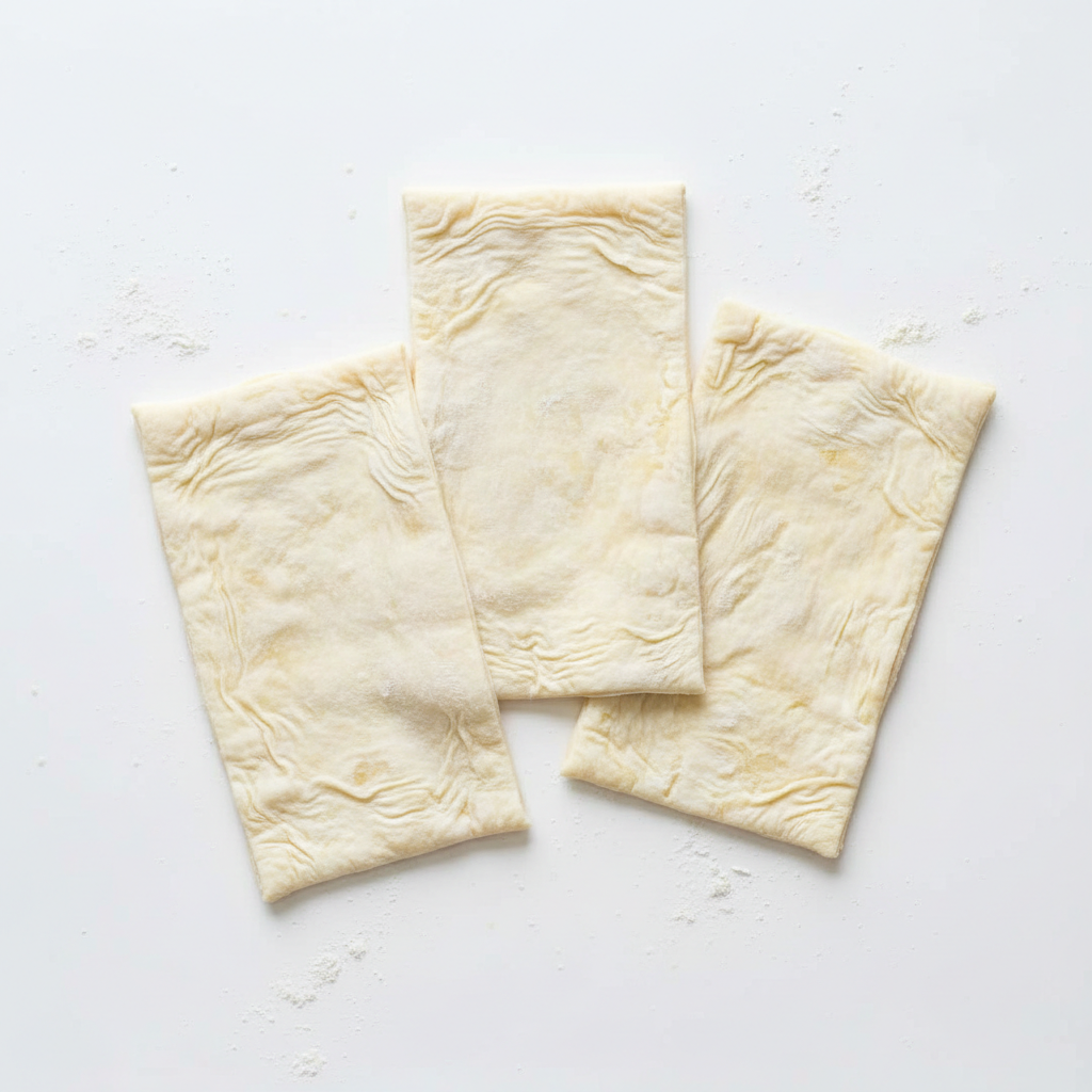 Puff pastry thawed frozen sheets
