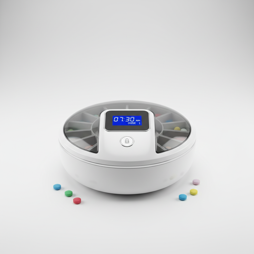 Automatic Pill Dispenser Timed Locked