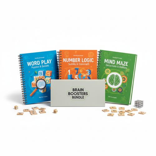 Brain Games Bundle with Word, Number and Logic Puzzles