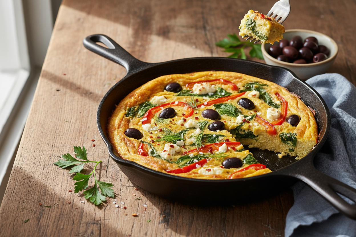 MED-159 Mediterranean Frittata — Mediterranean Brain-Health Recipe