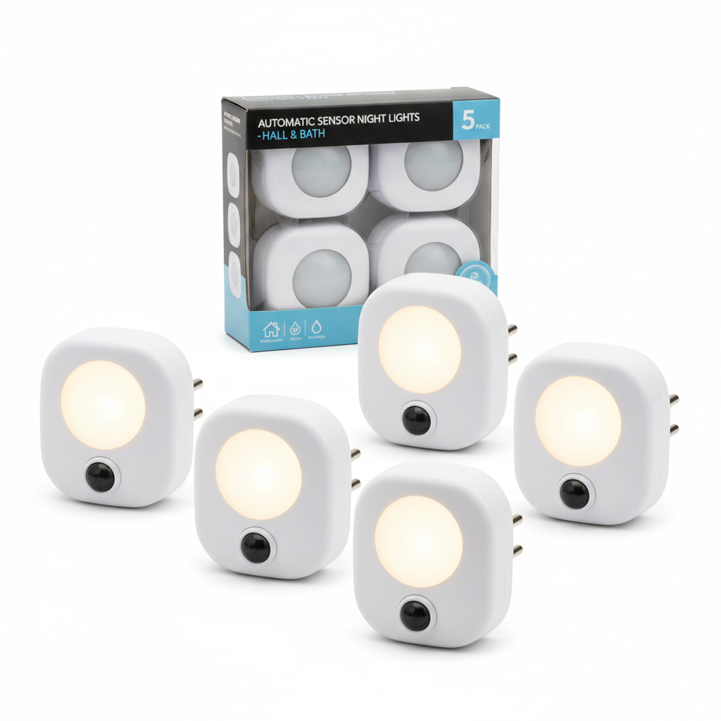 Motion Sensor Night Lights for Hall and Bathroom