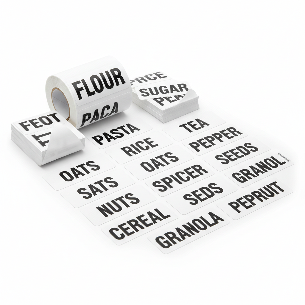 Large-Print Pantry Labels Staples Set