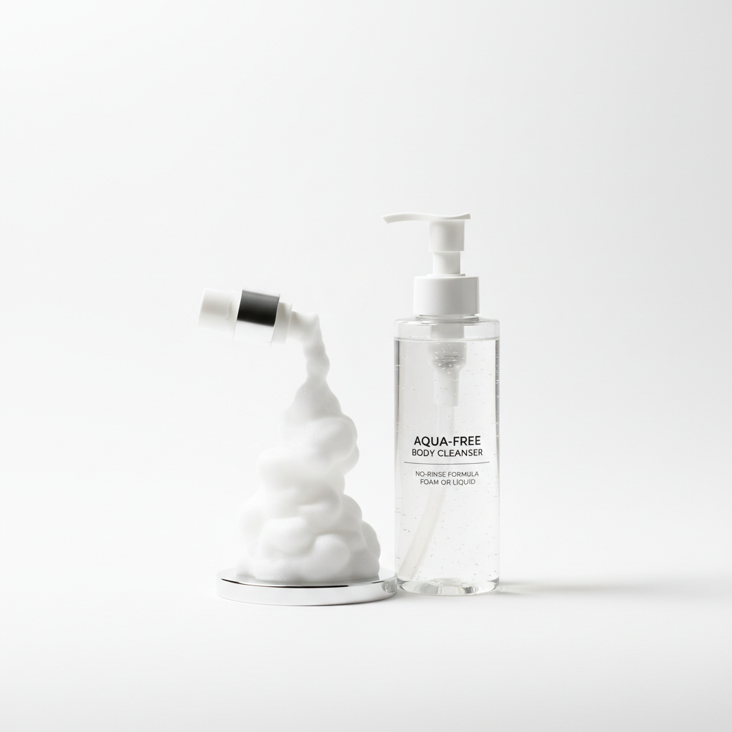 No-Rinse Body Wash Foam or Liquid
