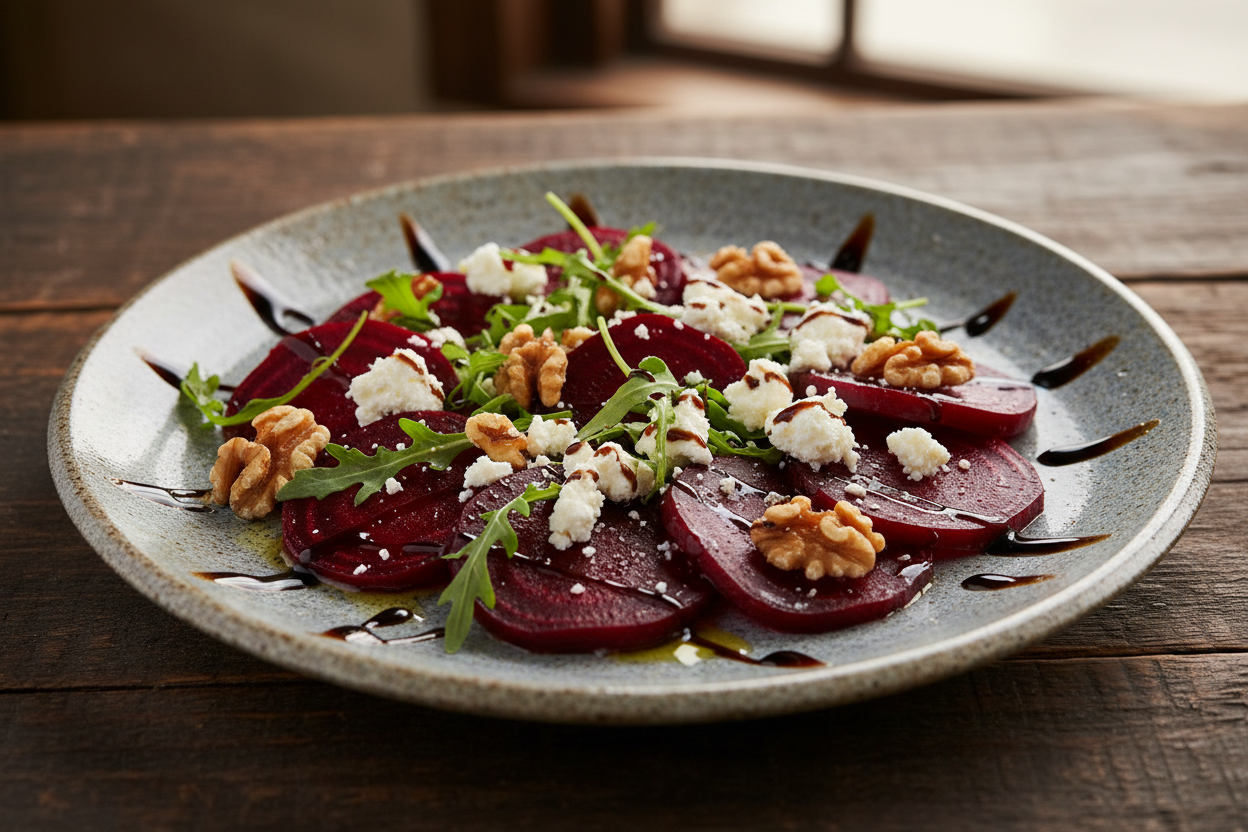 MED-157 Roasted Beet & Walnut Salad — Mediterranean Brain-Health Recipe