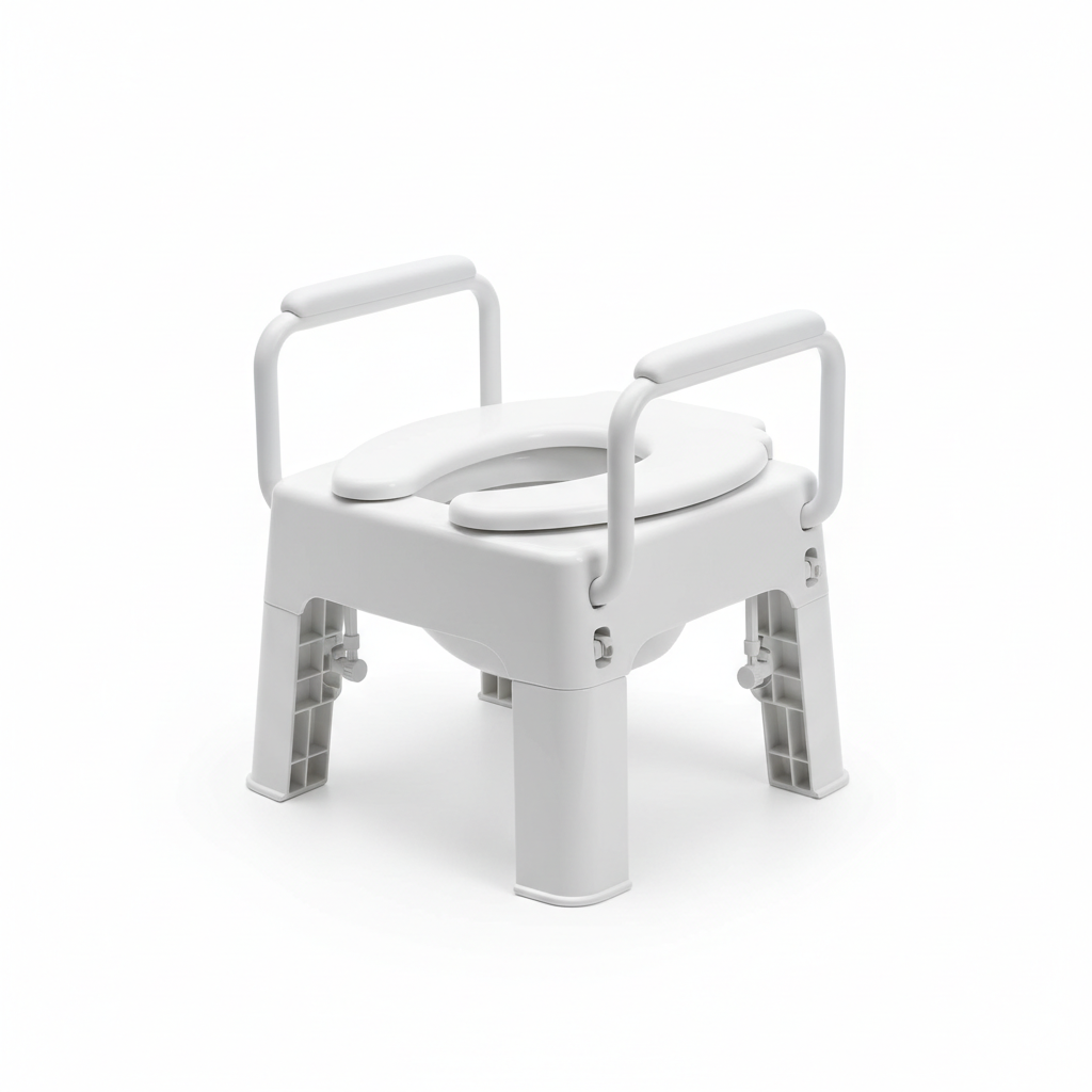 Raised Toilet Seat with Handles