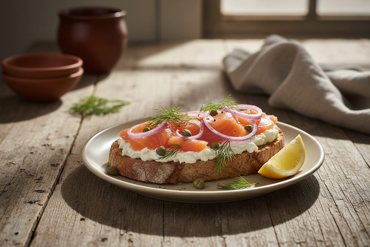 MED-129 Salmon on Toast