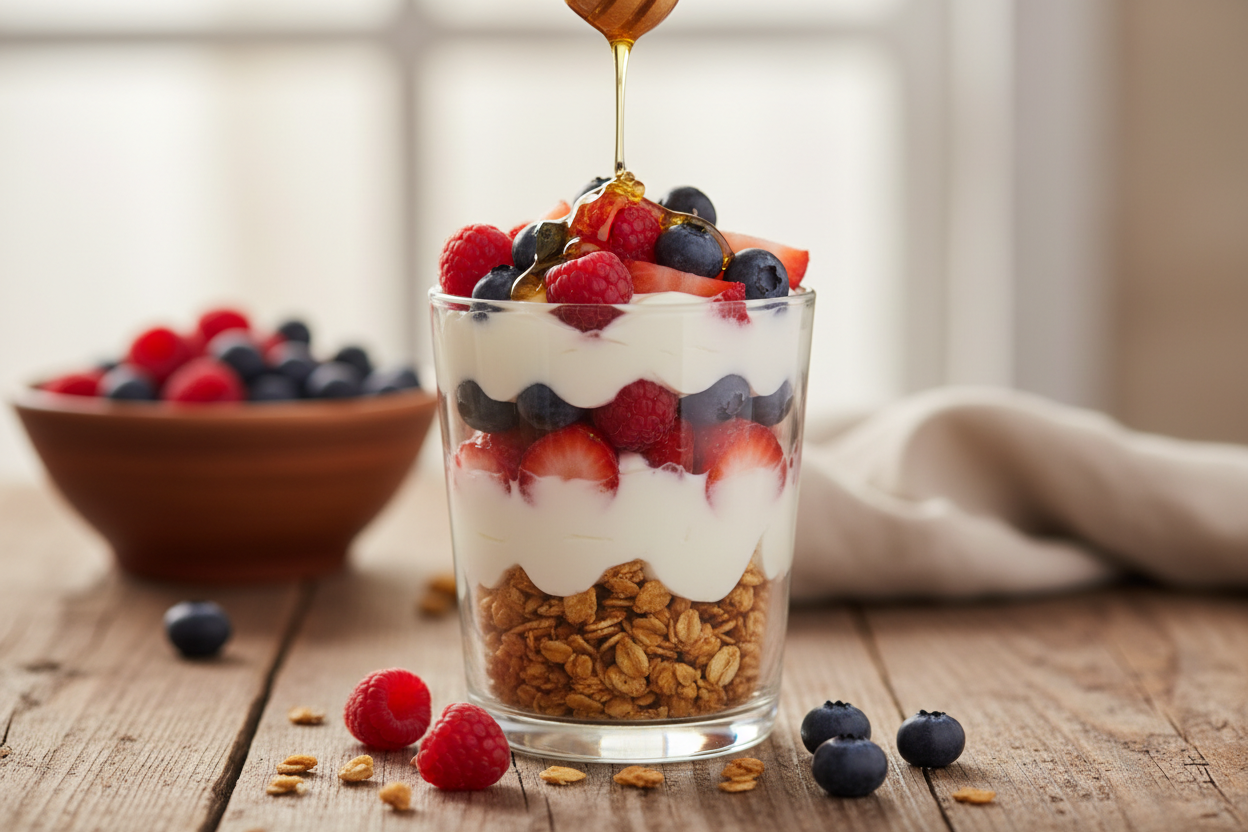 MED-134 Greek Yogurt Parfait with Berries