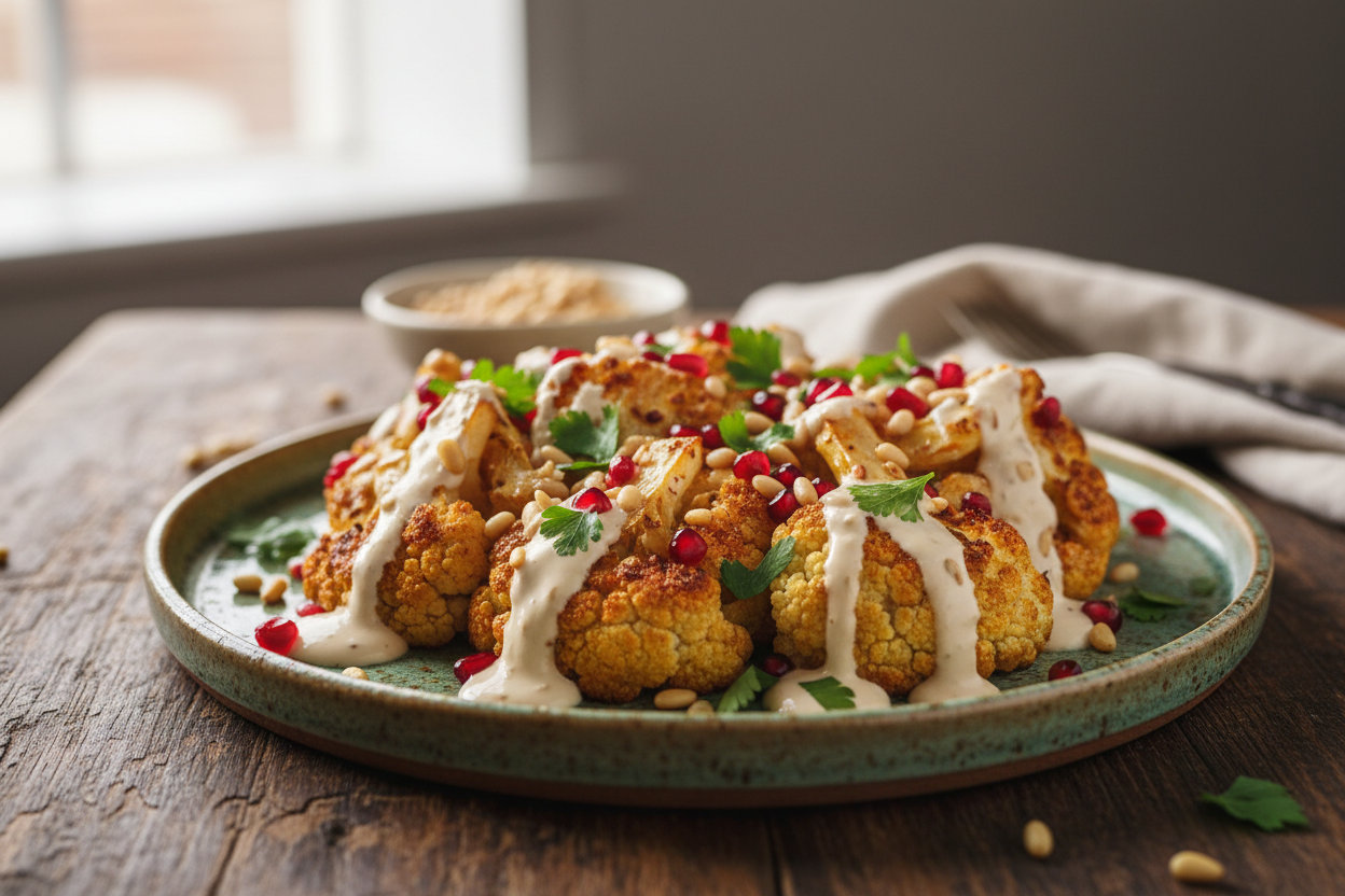 MED-146 Roasted Cauliflower with Tahini