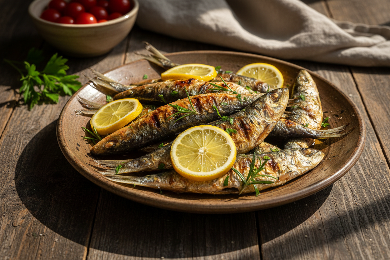 MED-151 Grilled Sardines with Lemon & Herbs