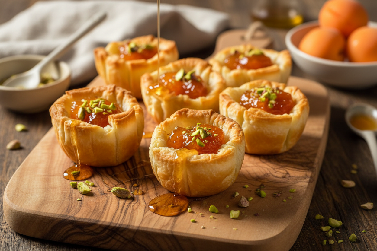 Mediterranean Apricot Phyllo Bites