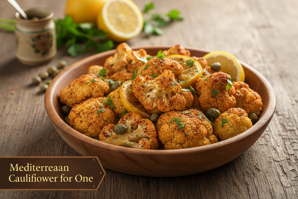 Mediterranean Cauliflower for One