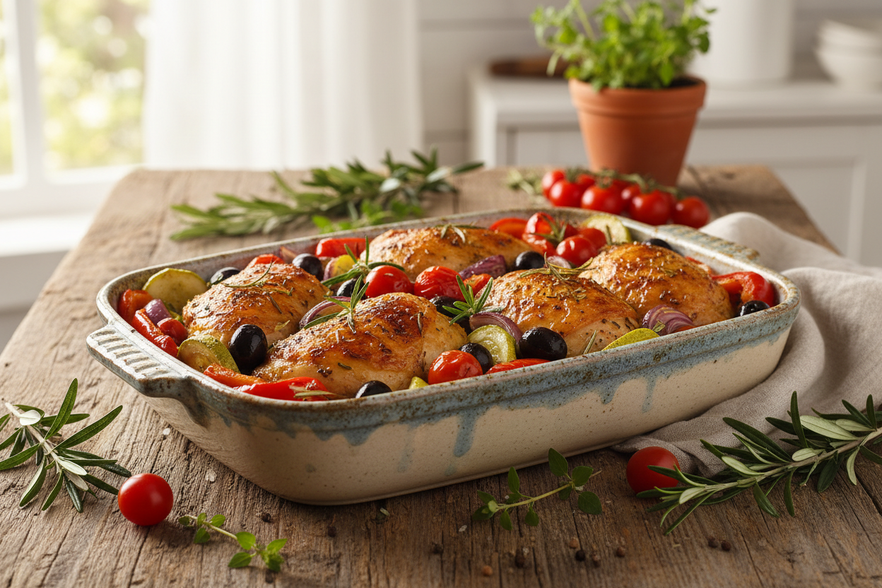 Mediterranean Chicken Bake