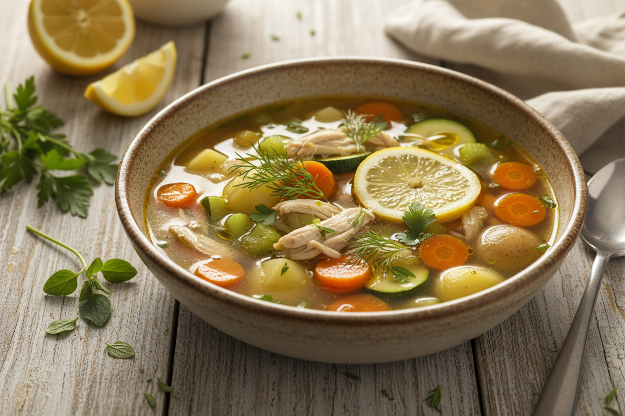Mediterranean Chicken Soup