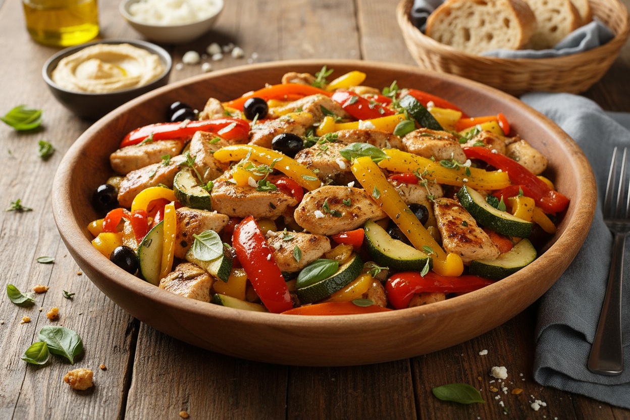 Mediterranean Chicken Stir-Fry