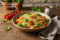 Mediterranean Farro Corn and Cherry Tomato Salad