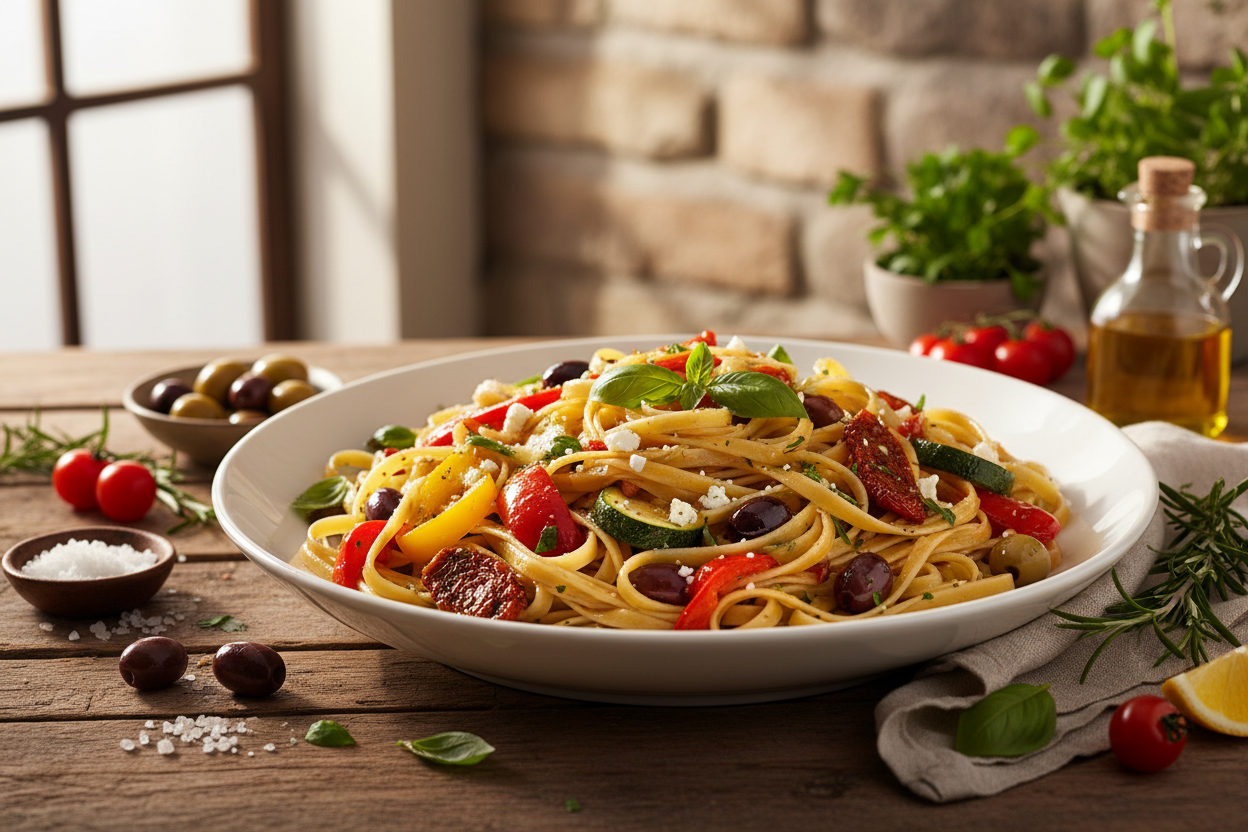 Mediterranean Fettuccine