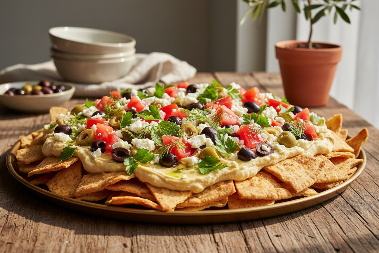Mediterranean Nachos