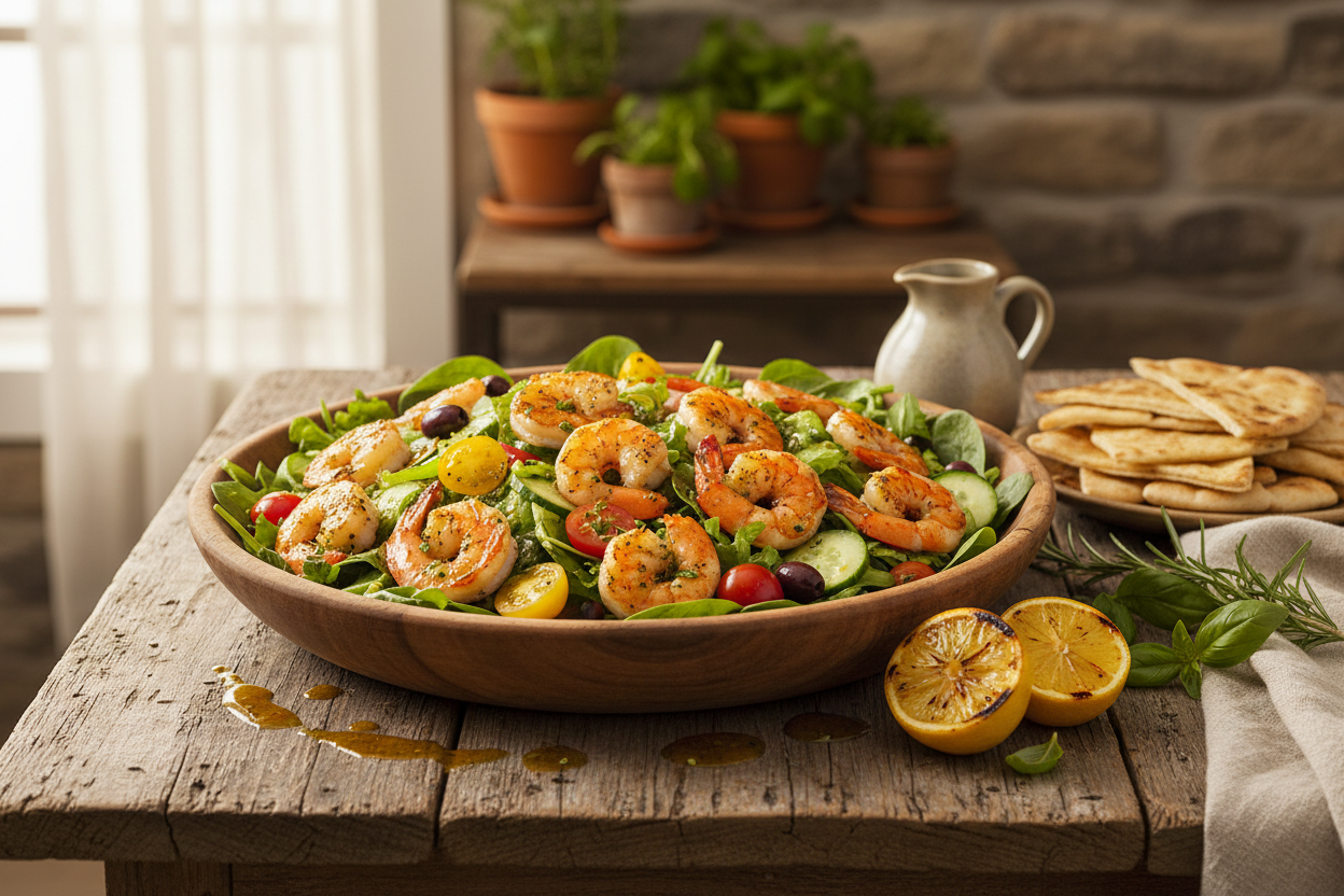 Mediterranean Shrimp Salad