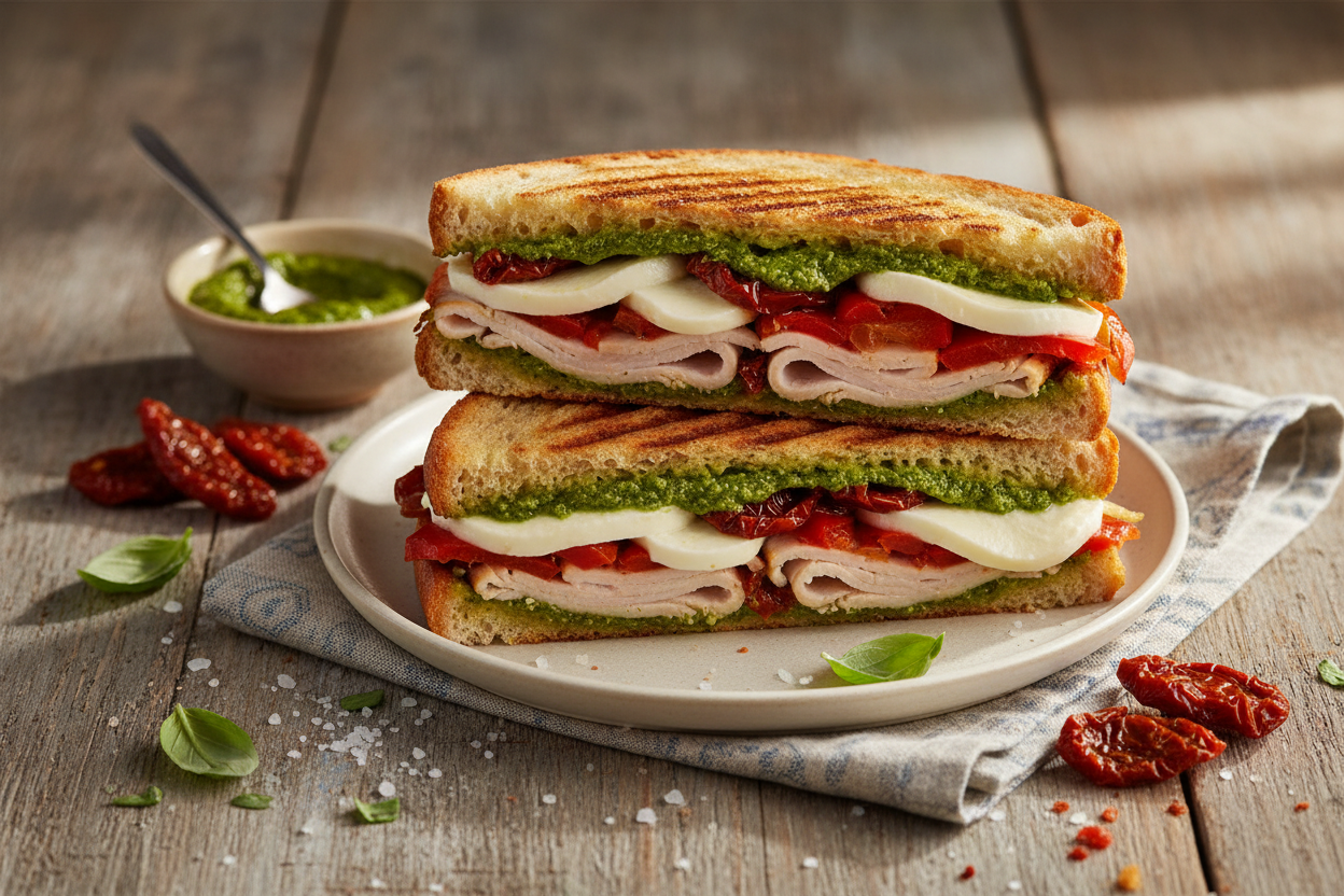 Mediterranean Turkey Panini
