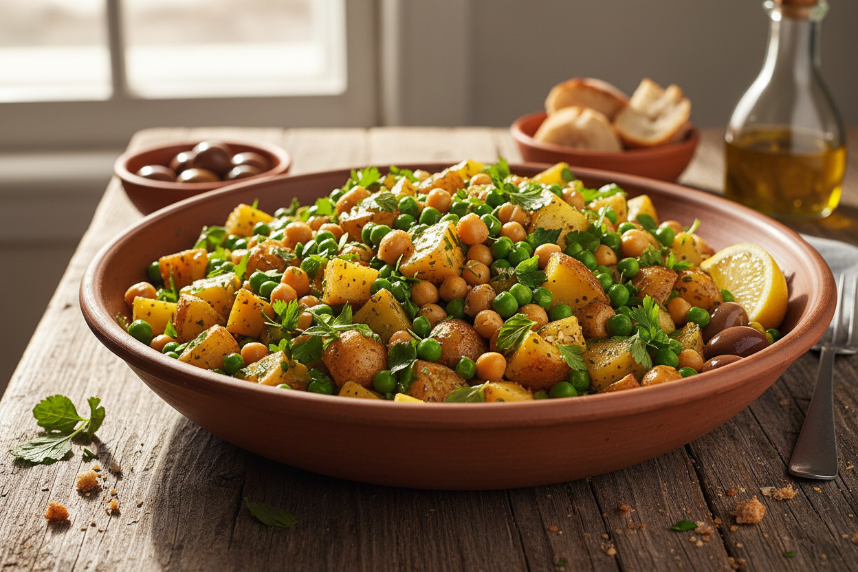 Mediterranean Two Peas and a Potato Salad
