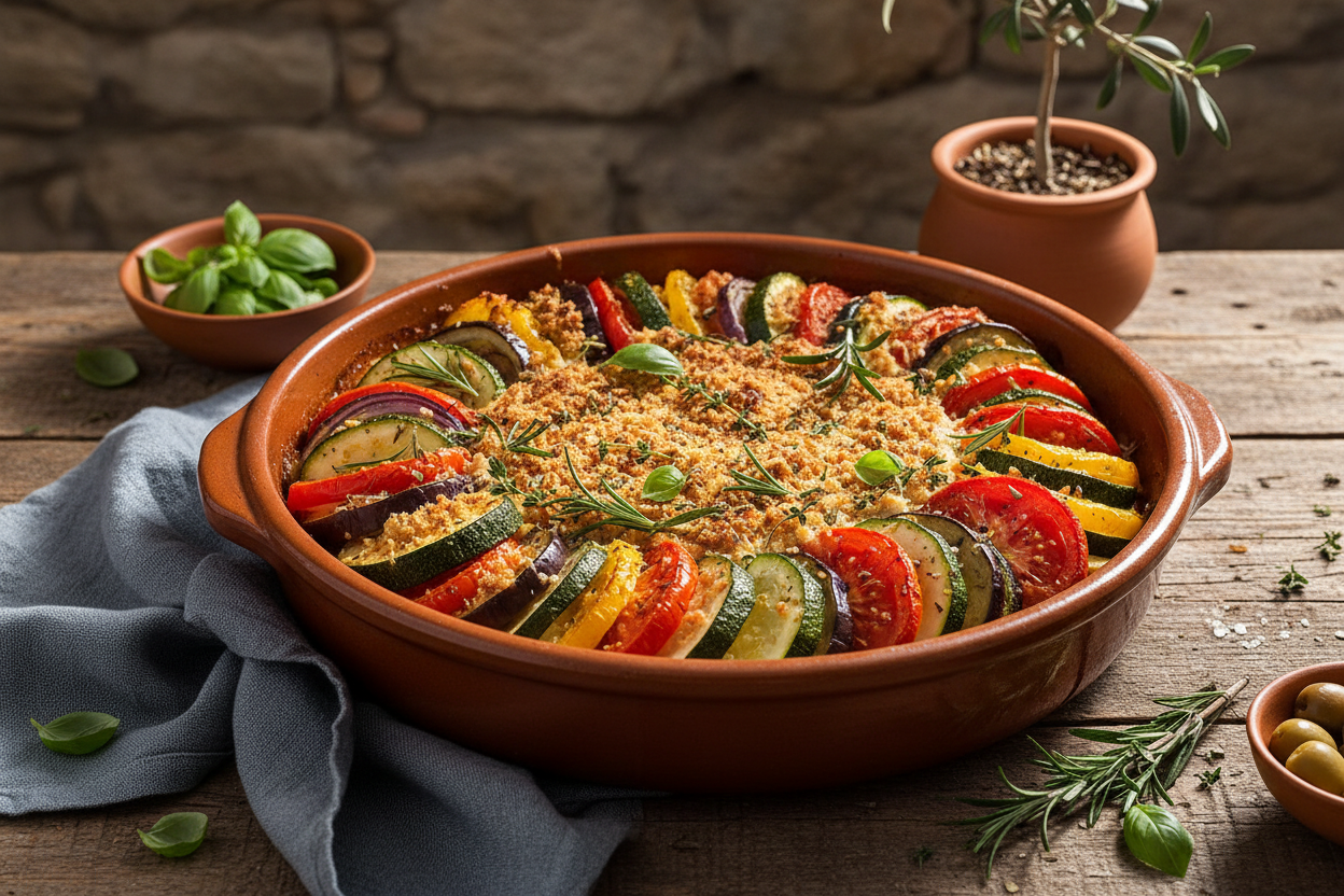 Mediterranean Vegetable Casserole