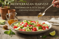 Mediterranean Watermelon Cucumber and Feta Salad