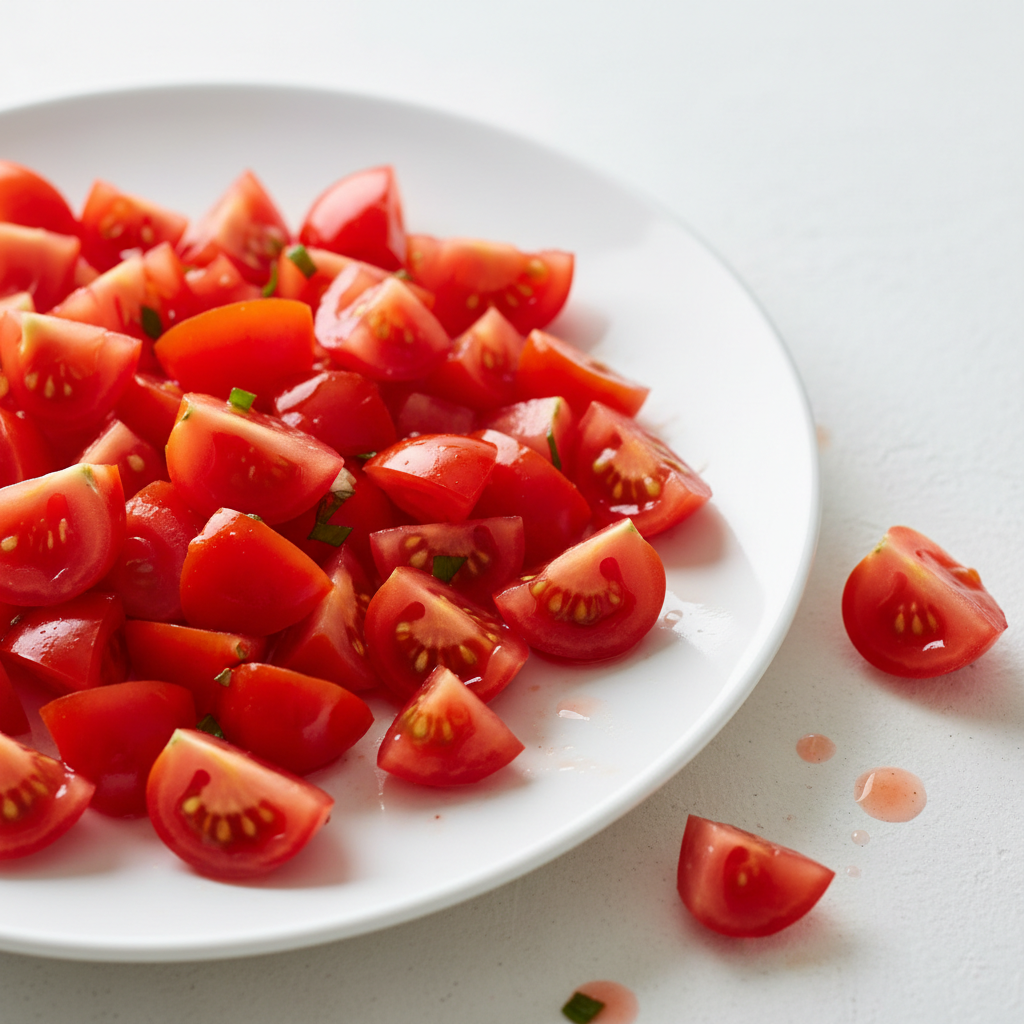 Plum Tomato Seeded and Chopped