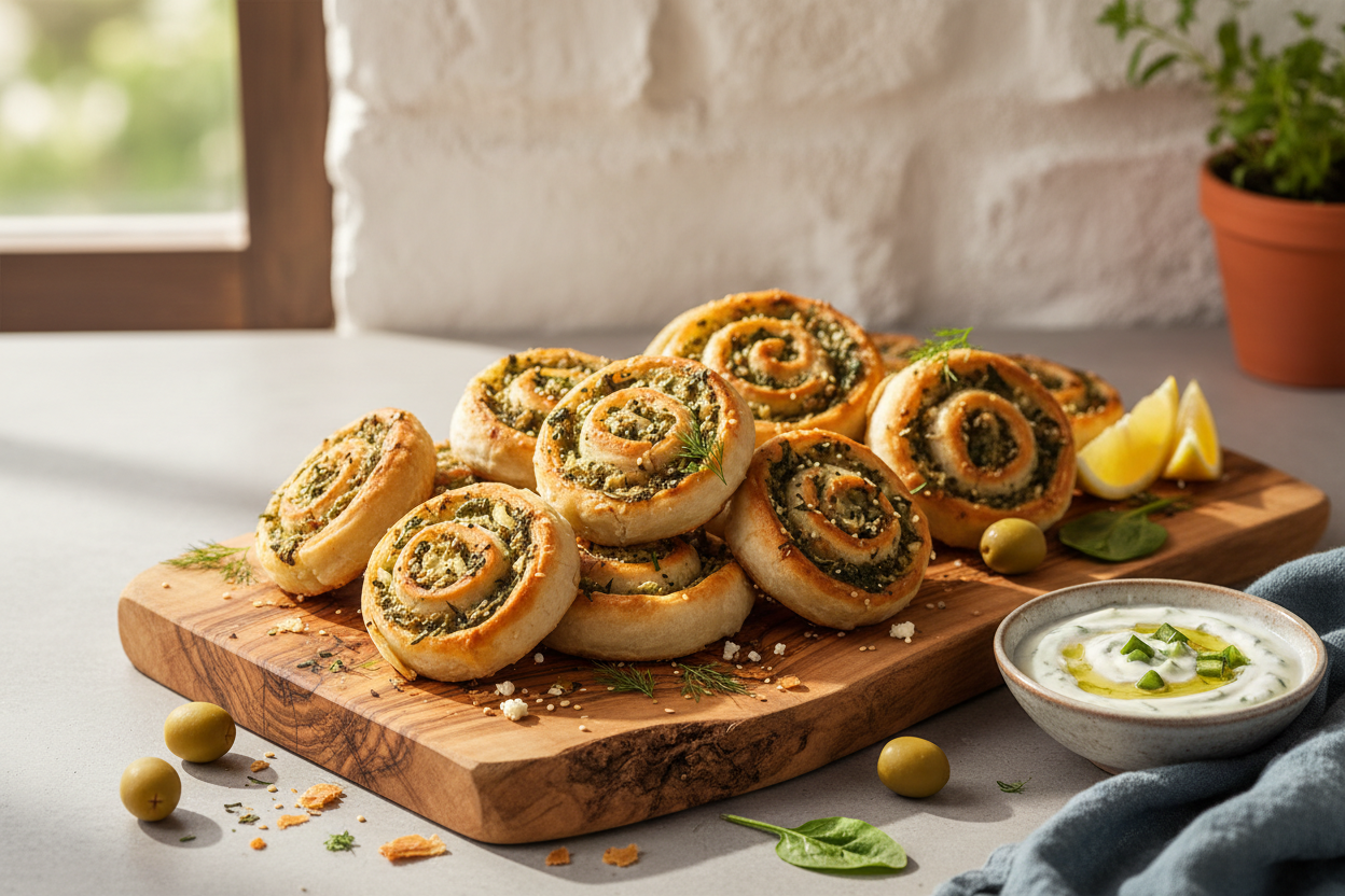 Spanakopita Appetizer Roll-Ups