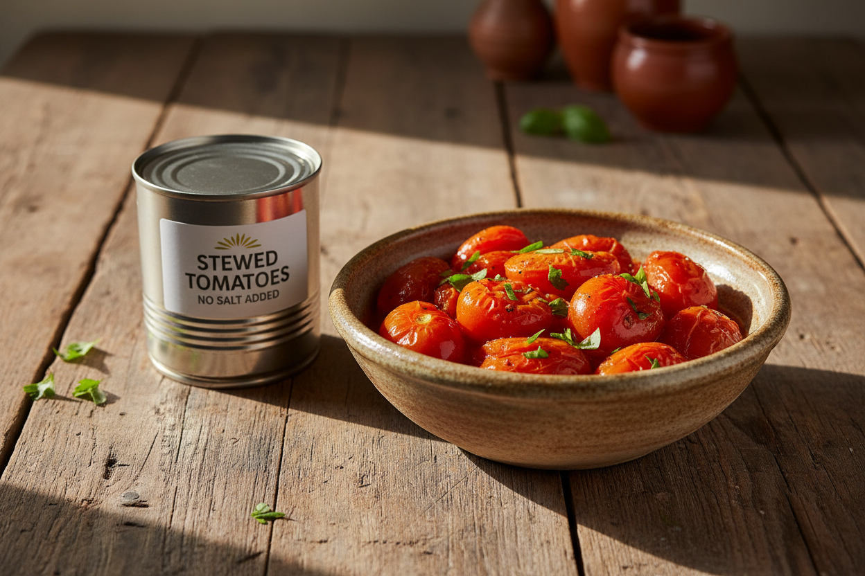 Tomatoes Stewed No Salt Added