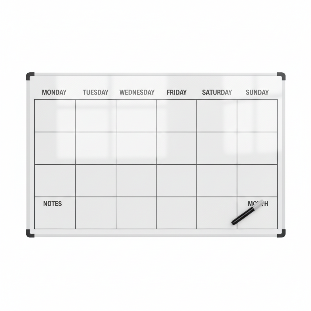 Weekly Whiteboard Calendar
